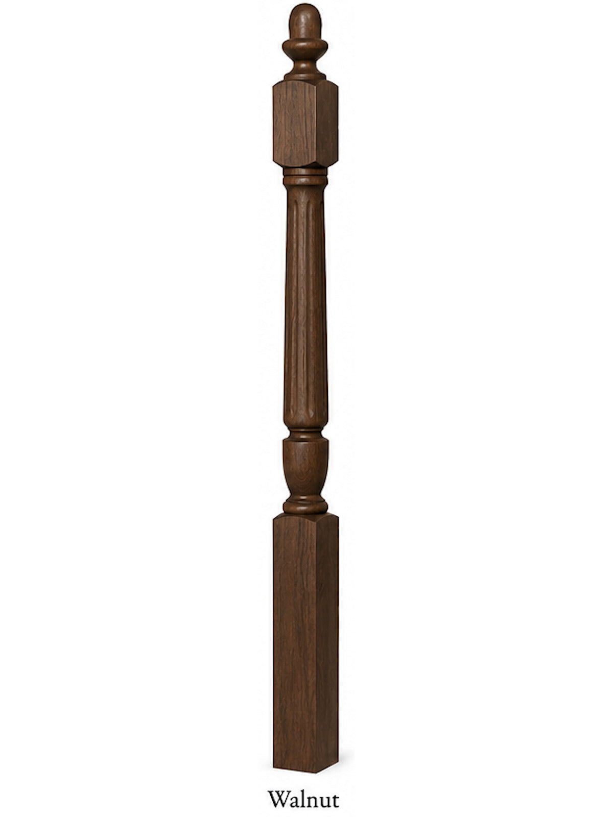 F-3042 Fluted Acorn Top Starting Newel Post