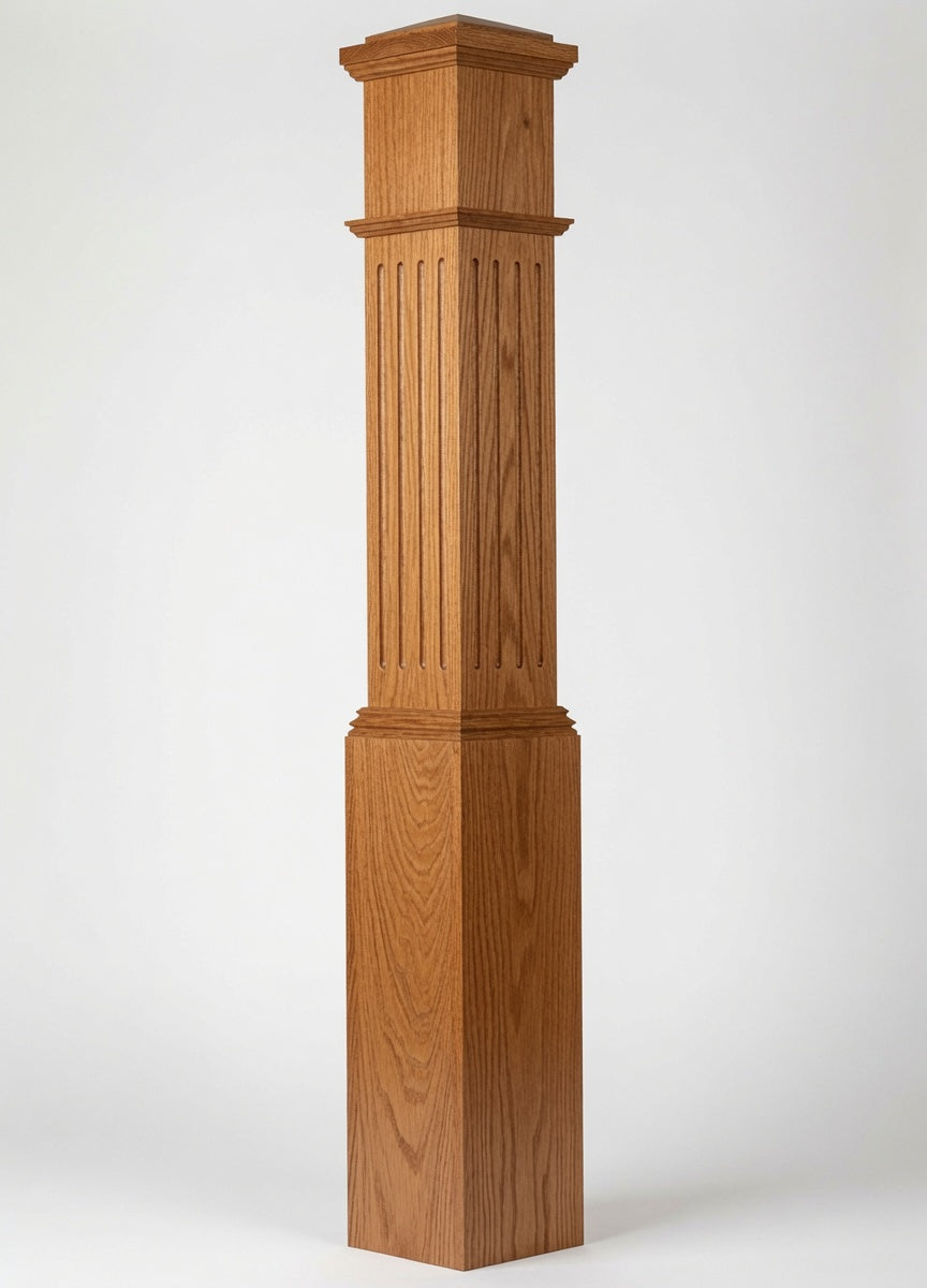 F-4092 Fluted Box Newel Post