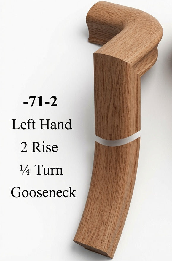 7071 or 7076 2-Rise Gooseneck with Level Quarter-turns