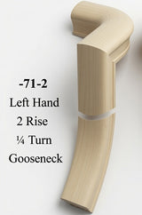 7071 or 7076 2-Rise Gooseneck with Level Quarter-turns