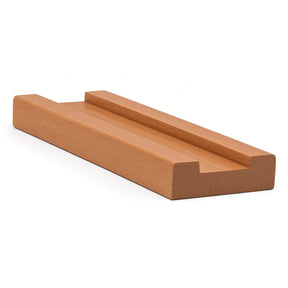 6000S 3/4" x 2-1/2" Contemporary Shoerail, Plowed 1-1/4", American Cherry