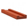 6000S 3/4" x 2-1/2" Contemporary Shoerail, Plowed 1-1/4", Brazilian Cherry