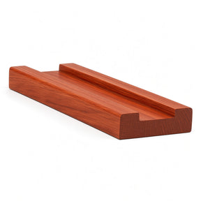 6000S 3/4" x 2-1/2" Contemporary Shoerail, Plowed 1-1/4", Brazilian Cherry