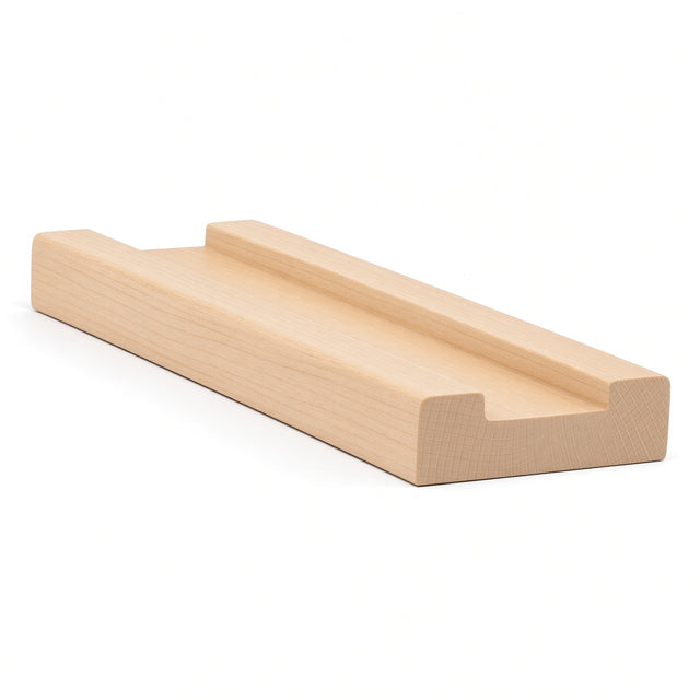 6000S 3/4" x 2-1/2" Contemporary Shoerail, Plowed 1-1/4", Soft Maple