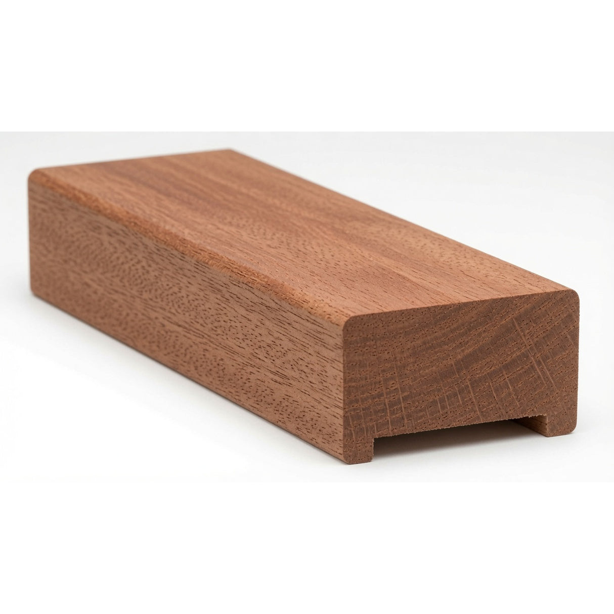 6000 (Plowed 1-1/4") or 6001 (Plowed 1-3/4") Contemporary Handrail, Mahogany