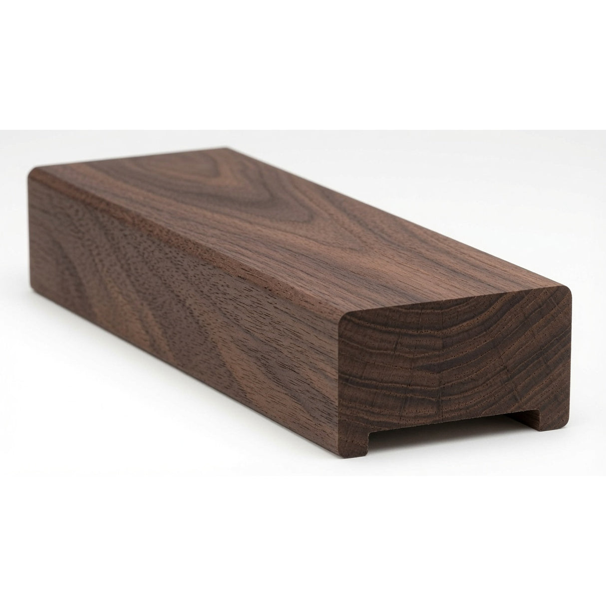 6000 (Plowed 1-1/4") or 6001 (Plowed 1-3/4") Contemporary Handrail, Walnut