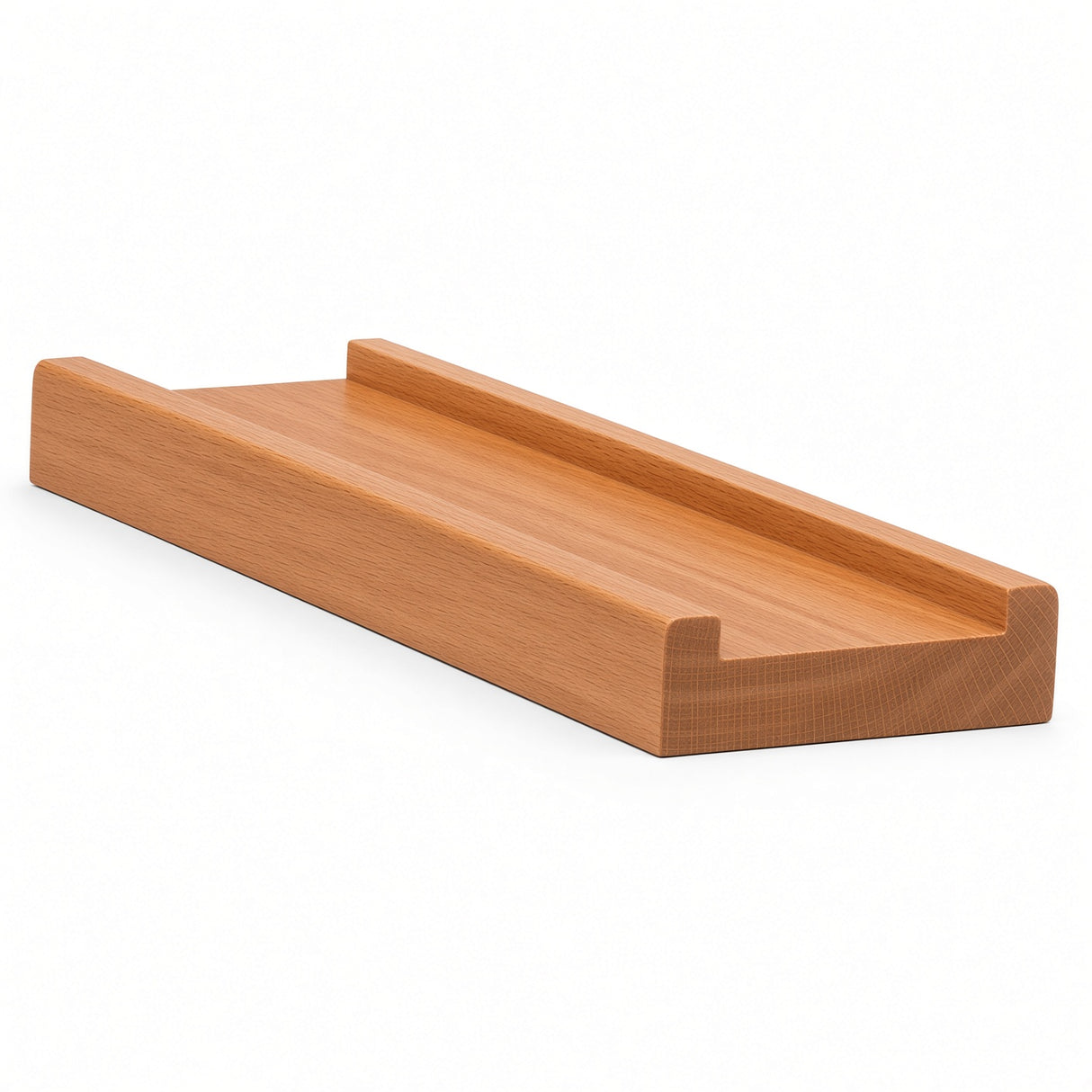 6001S 3/4" x 2-1/2" Contemporary Shoerail, Plowed 1-3/4", American Cherry