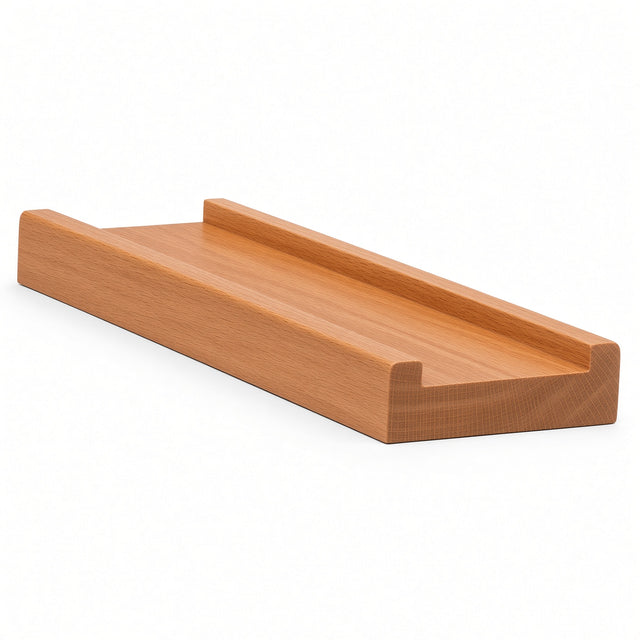 6001S 3/4" x 2-1/2" Contemporary Shoerail, Plowed 1-3/4", American Cherry