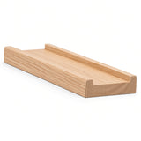 6001S 3/4" x 2-1/2" Contemporary Shoerail, Plowed 1-3/4", Ash