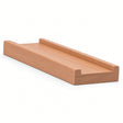 6001S 3/4" x 2-1/2" Contemporary Shoerail, Plowed 1-3/4", Beech