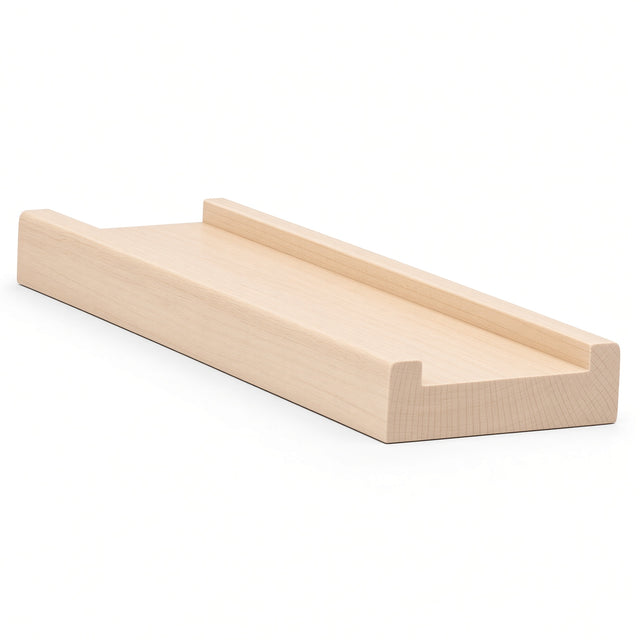 6001S 3/4" x 2-1/2" Contemporary Shoerail, Plowed 1-3/4", Hard Maple