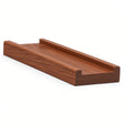 6001S 3/4" x 2-1/2" Contemporary Shoerail, Plowed 1-3/4", Mahogany