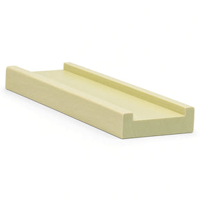 6001S 3/4" x 2-1/2" Contemporary Shoerail, Plowed 1-3/4", Poplar