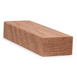 6002 2-3/4" x 1-9/16" Flat Bottom Contemporary Handrail, Red Oak