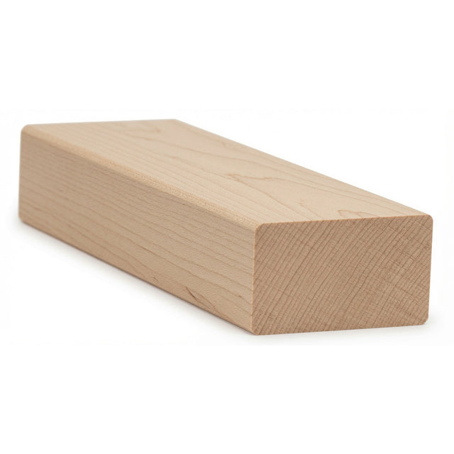 6002 2-3/4" x 1-9/16" Flat Bottom Contemporary Handrail, Soft Maple