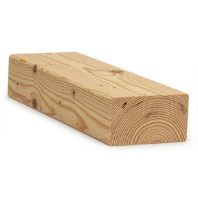 6002 2-3/4" x 1-9/16" Flat Bottom Contemporary Handrail, Yellow Pine