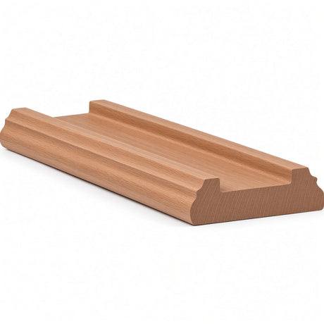 6045 (6005) Traditional Shoerail Plowed for 1-1/4" Balusters, Alder