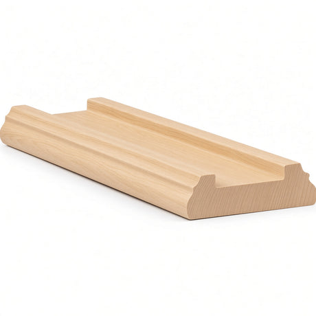 6045 (6005) Traditional Shoerail Plowed for 1-1/4" Balusters, Birch