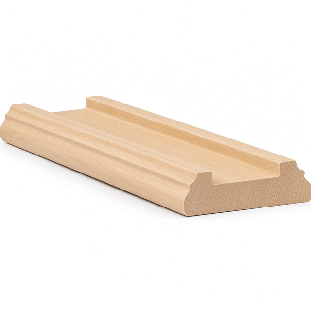 6045 (6005) Traditional Shoerail Plowed for 1-1/4" Balusters, Birch