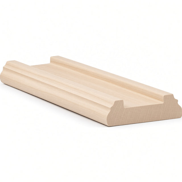 6045 (6005) Traditional Shoerail Plowed for 1-1/4" Balusters, Hard Maple