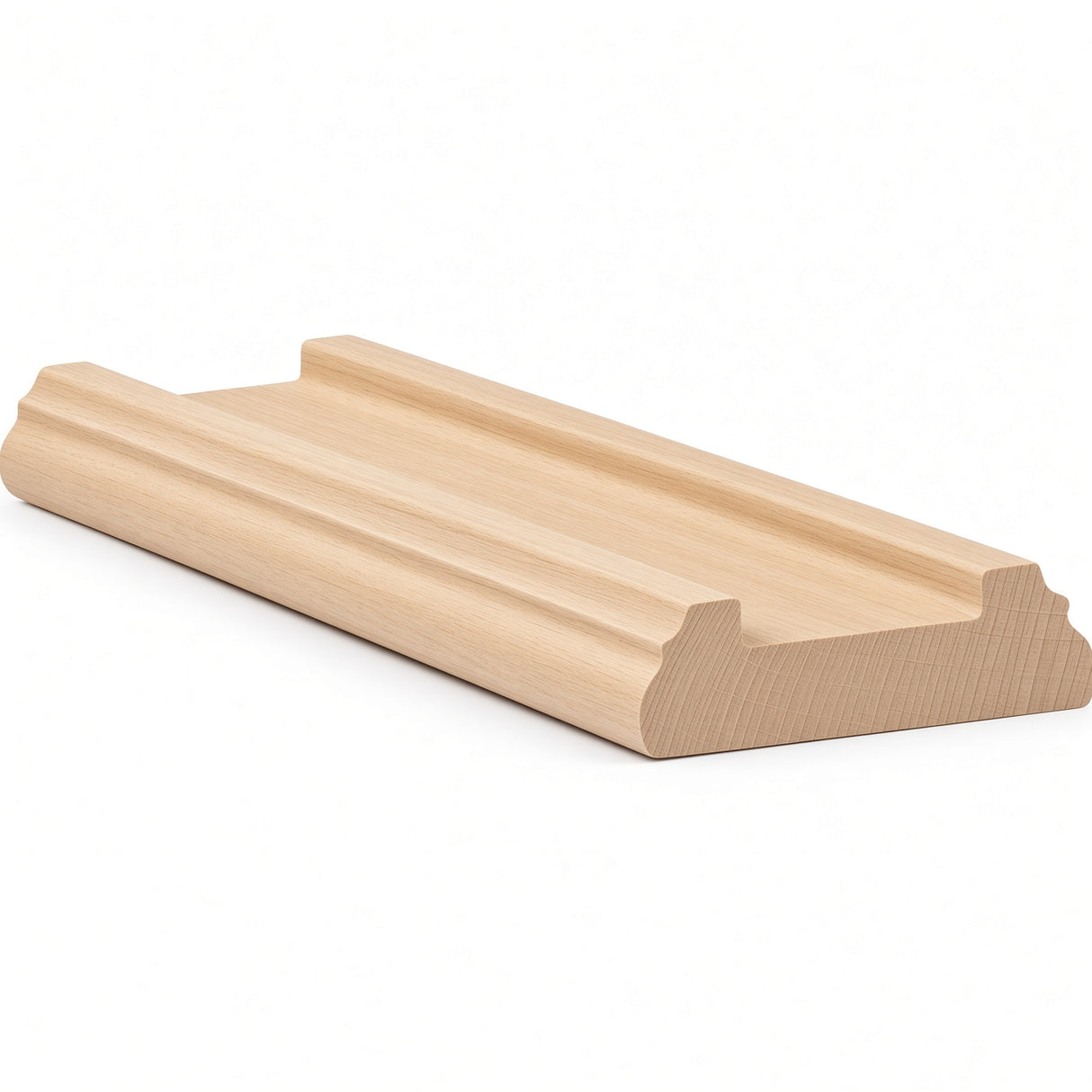 6045 (6005) Traditional Shoerail Plowed for 1-1/4" Balusters, Soft Maple