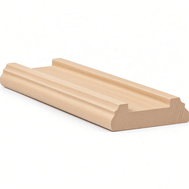 6045 (6005) Traditional Shoerail Plowed for 1-1/4" Balusters, Soft Maple