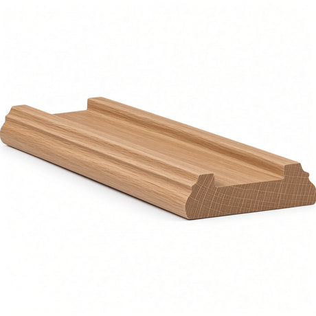 6045 (6005) Traditional Shoerail Plowed for 1-1/4" Balusters, White Oak