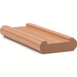 6046 (6006) Traditional Shoerail Plowed for 1-3/4" Balusters, Alder