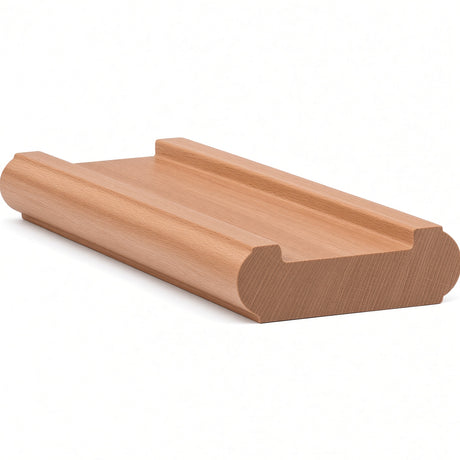 6046 (6006) Traditional Shoerail Plowed for 1-3/4" Balusters, Alder