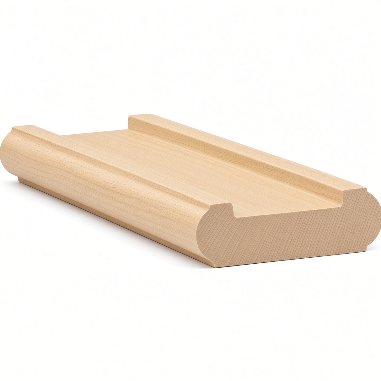 6046 (6006) Traditional Shoerail Plowed for 1-3/4" Balusters, Birch
