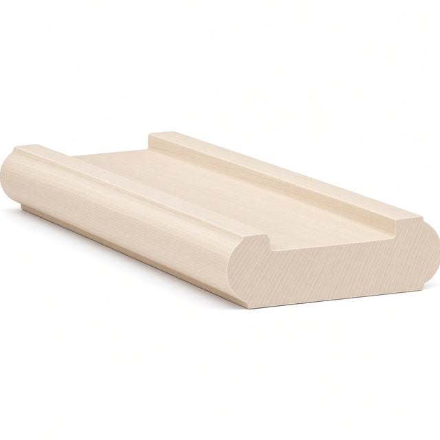 6046 (6006) Traditional Shoerail Plowed for 1-3/4" Balusters, Hard Maple