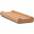 6046 (6006) Traditional Shoerail Plowed for 1-3/4" Balusters, Hickory