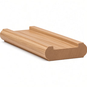 6046 (6006) Traditional Shoerail Plowed for 1-3/4" Balusters, Hickory