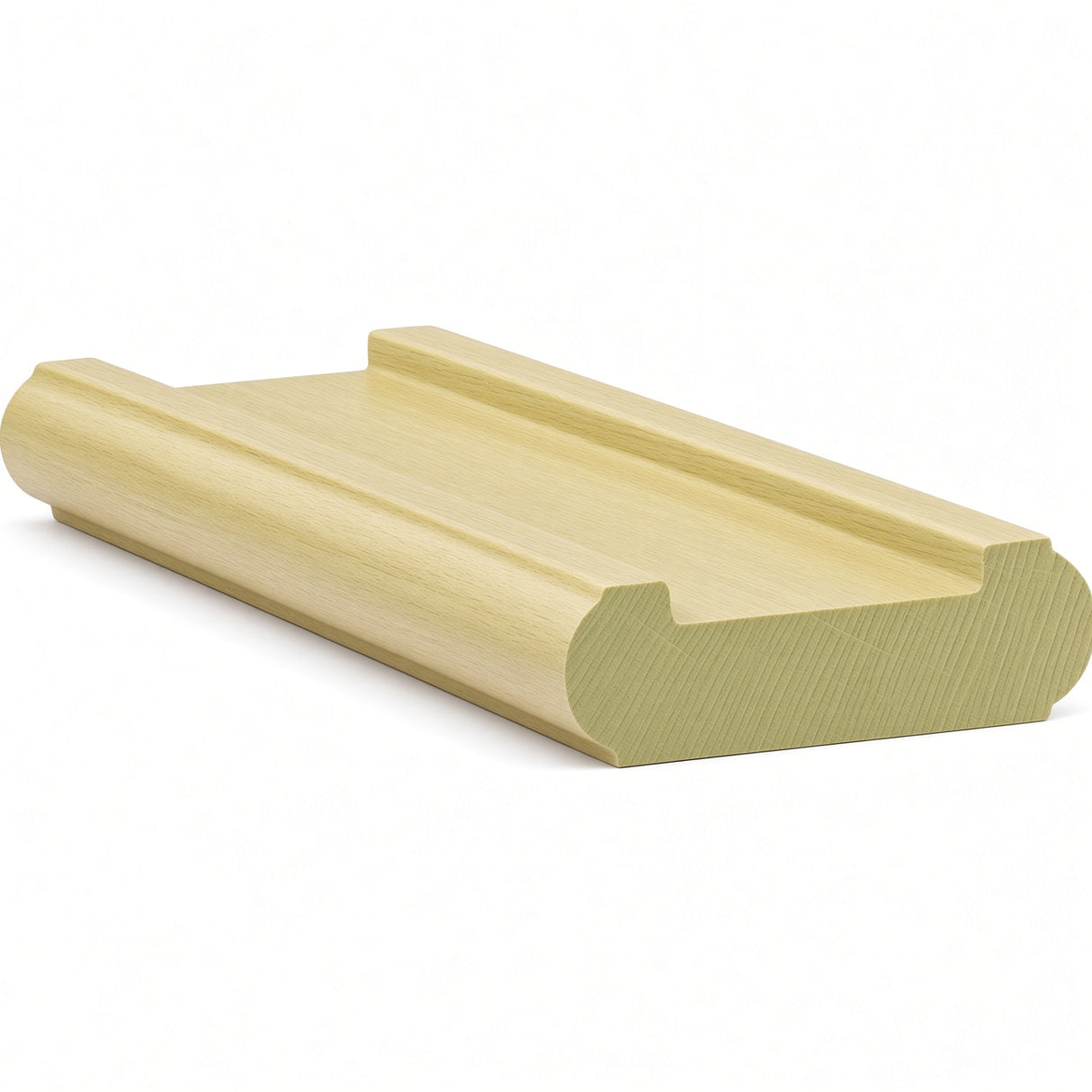 6046 (6006) Traditional Shoerail Plowed for 1-3/4" Balusters, Poplar