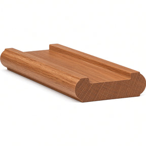 6046 (6006) Traditional Shoerail Plowed for 1-3/4" Balusters, Red Oak