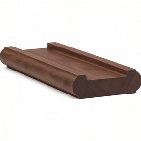 6046 (6006) Traditional Shoerail Plowed for 1-3/4" Balusters, Walnut