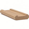 6046 (6006) Traditional Shoerail Plowed for 1-3/4" Balusters, White Oak