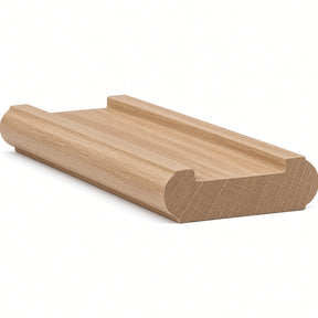 6046 (6006) Traditional Shoerail Plowed for 1-3/4" Balusters, White Oak