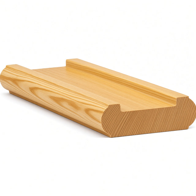 6046 (6006) Traditional Shoerail Plowed for 1-3/4" Balusters, Yellow Pine