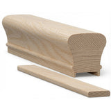 6010P Plowed 2-1/4" x 2-3/8" Handrail, Ash