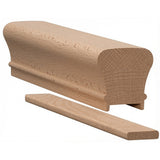 6010P Plowed 2-1/4" x 2-3/8" Handrail, Beech
