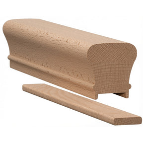 6010P Plowed 2-1/4" x 2-3/8" Handrail, Beech
