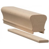 6010P Plowed 2-1/4" x 2-3/8" Handrail, Birch