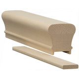 6010P Plowed 2-1/4" x 2-3/8" Handrail, Poplar