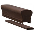 6010P Plowed 2-1/4" x 2-3/8" Handrail, Walnut