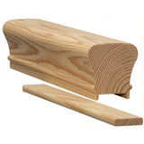 6010P Plowed 2-1/4" x 2-3/8" Handrail, Yellow Pine
