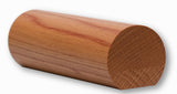 6040 1-5/8" x 1-3/48" Round Handrail with Flat Bottom, American Cherry