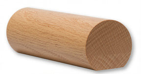 6040 1-5/8" x 1-3/48" Round Handrail with Flat Bottom, Beech