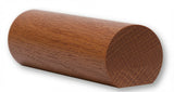 6040 1-5/8" x 1-3/48" Round Handrail with Flat Bottom, Mahogany