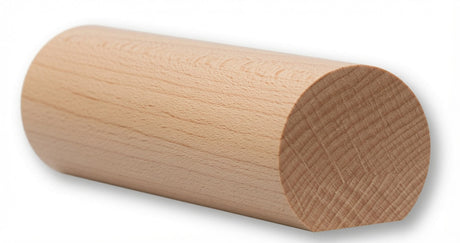 6040 1-5/8" x 1-3/48" Round Handrail with Flat Bottom, Soft Maple